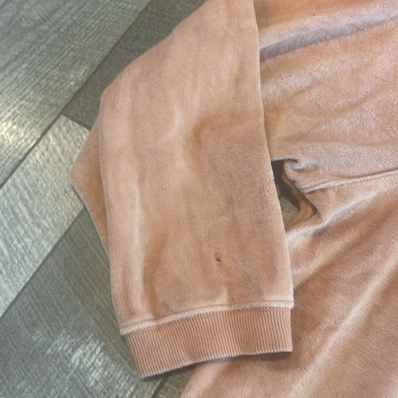 Aerie Loungewear Orange Velour Oversized Fit Crewneck Sweatshirt Size Small. - Picture 4 of 7